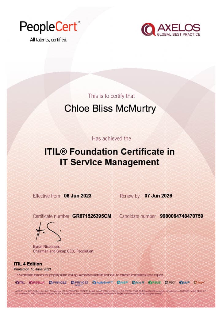 ITIL v4 Certification